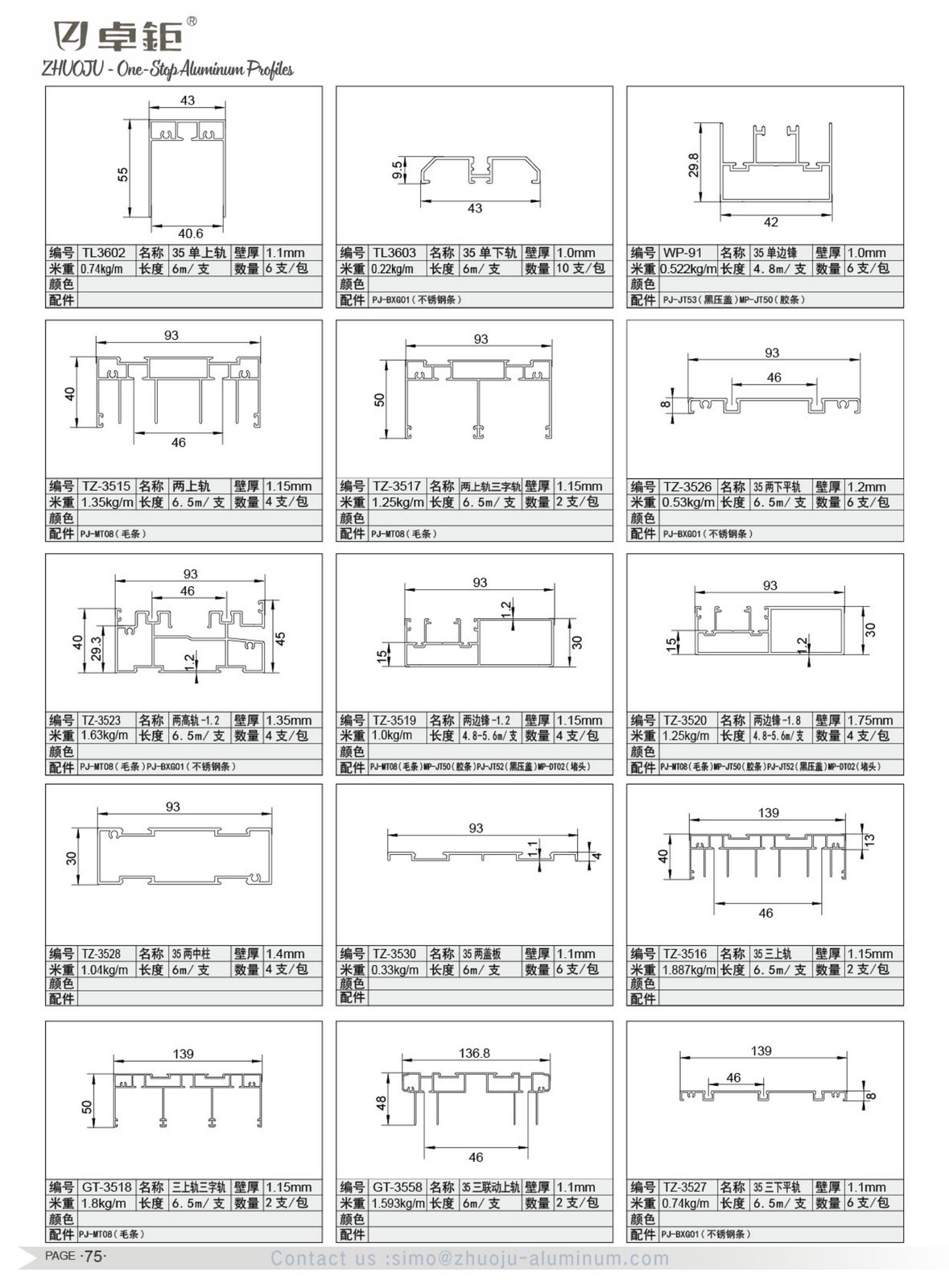 System windows and doors 60