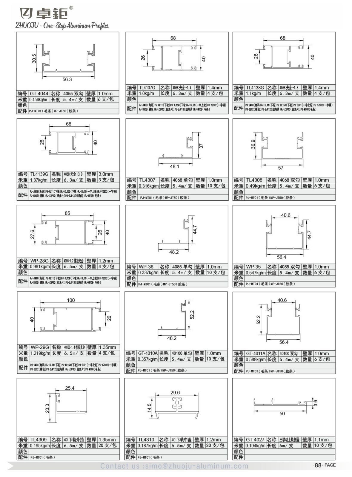 System windows and doors 73